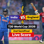 India vs England ICC Men's T20 World Cup 2026 Semifinal